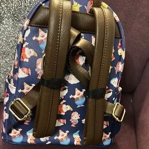 Disney | Bags | Disney Loungefly Dwarf Print Navy Backpack  display picture 2